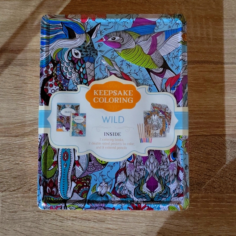 NEW Adult Coloring/Sticker Set - Picture 3 of 15
